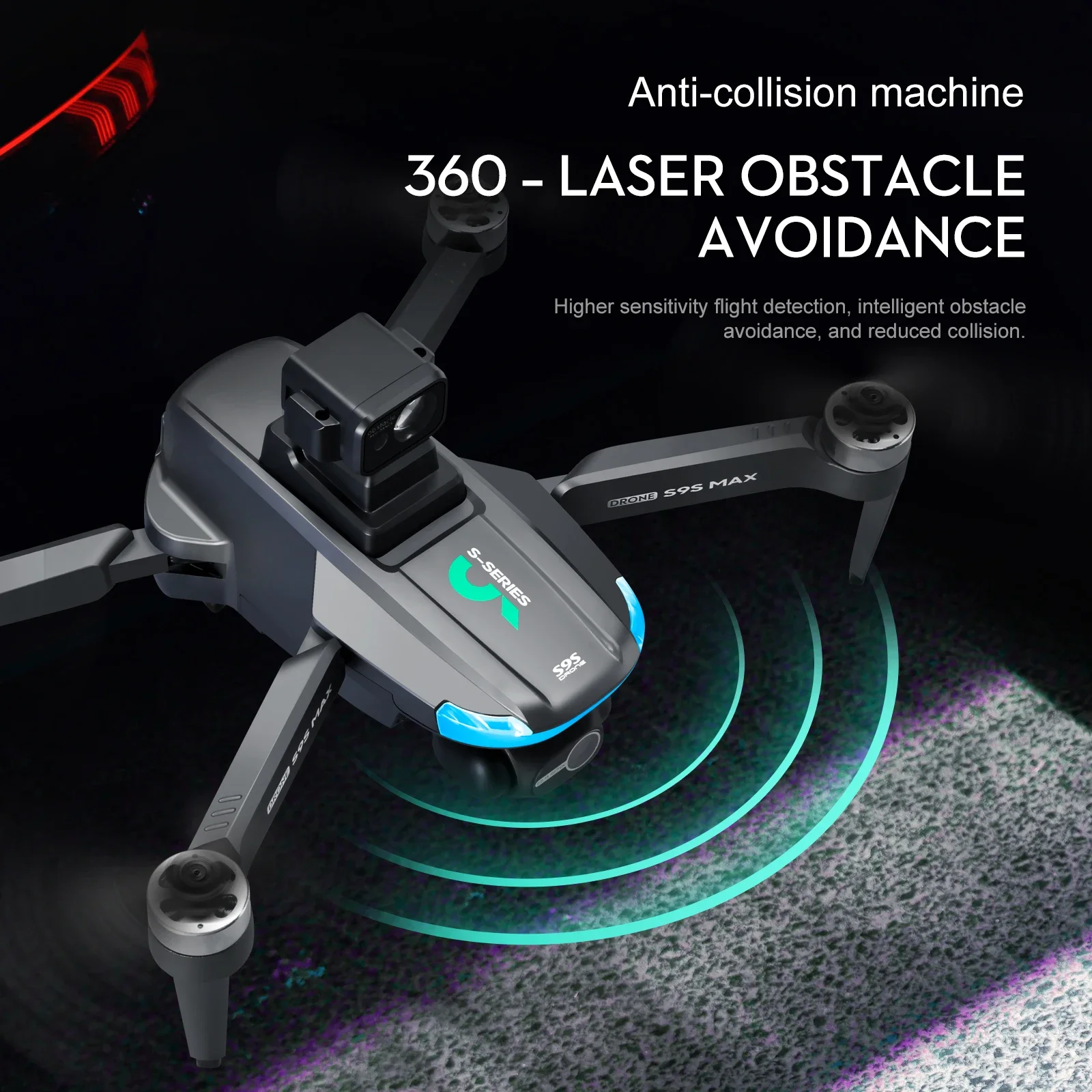 YENI S9S MAX MINI Drone 4K 2 E - Drone Remote Controller Lanyard incelemesi ve fiyatı