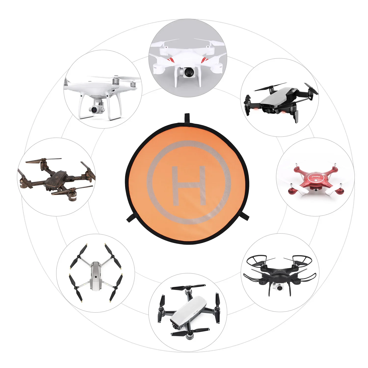 55/75/110cm Drone evrensel kat - Drone Landing Pad incelemesi ve fiyatı