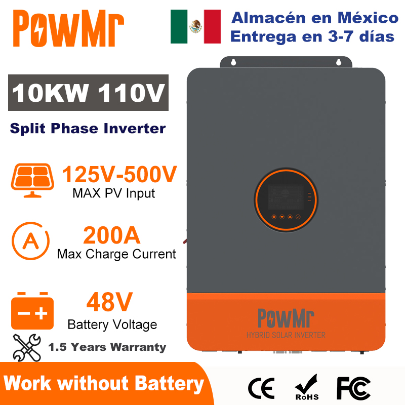 PowMr 10KW Bölünmüş Faz İnvert - Drone Solar Charger incelemesi ve fiyatı