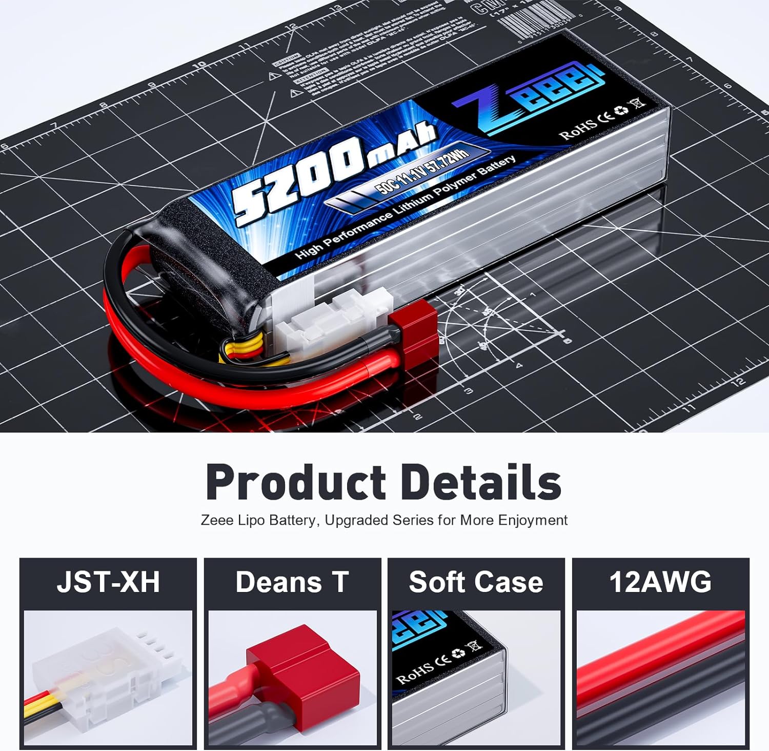 1/2 adet Zeee 11.1V 50C 5200mA - Drone Controller Hood incelemesi ve fiyatı